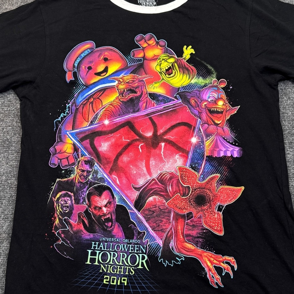Universal Studios Halloween Horror Nights ringer T-shirt Adult Small Monsters - Picture 4 of 12